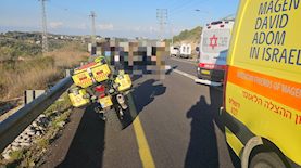 זירת האירוע סמוך לעטרת, צילום: מדא